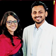 Amit Madheshiya and Shirley Abraham