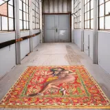 Self-Portrait as Mumtaz Mahal on a Carpet from the Shah Jahan Period at the Frick series (Bhasha Chakrabarti)