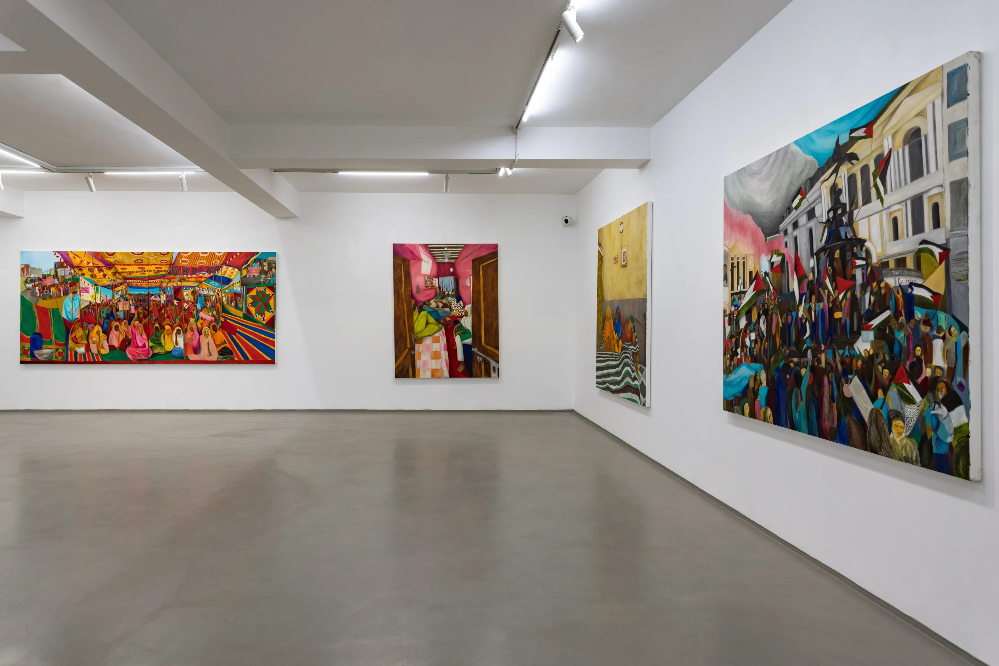 Installation view, Nothing Human Is Alien to Me, Aban Raza