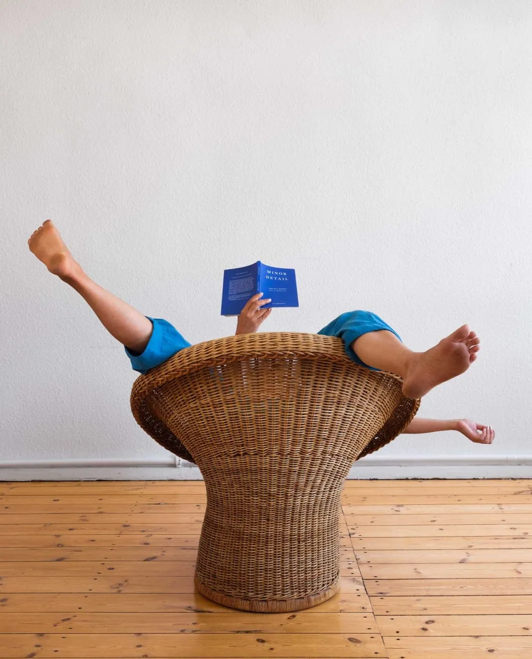 Bani Abidi, Seeking comfort in a German chair (Egon Eiermann), 2024 Bani Abidi, Seeking comfort in a German chair (Egon Eiermann), 2024